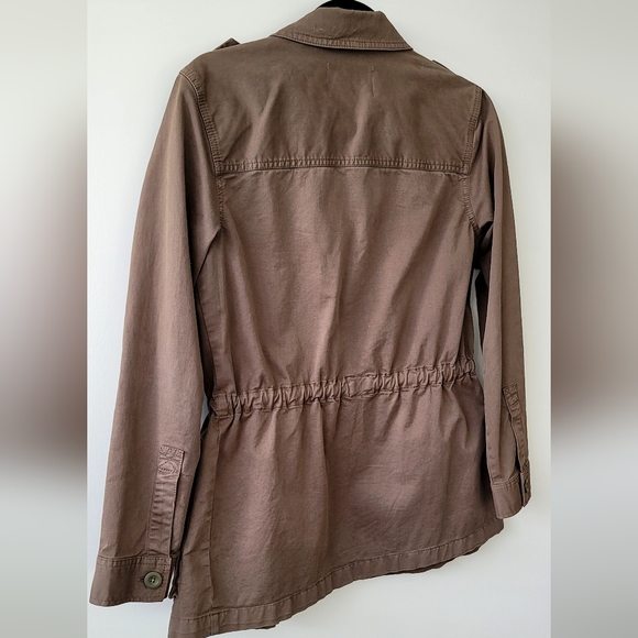 HINGE Khaki Brown Utility Jacket - Size XS - Picture 9 of 9
